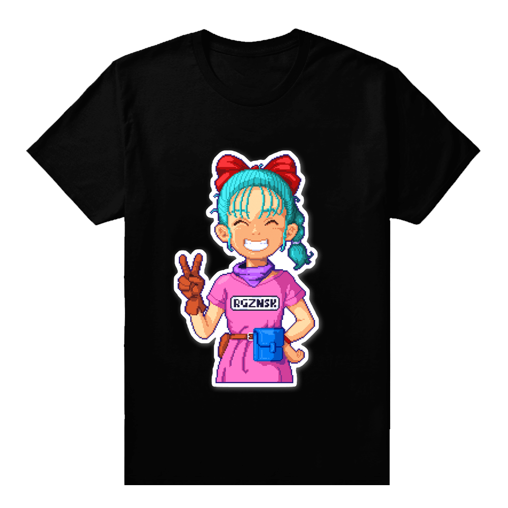 Dragon Ball Z Bulma Black T Shirt Anime Outfit